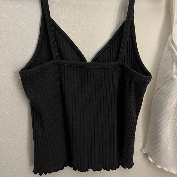 2/$10 AE White & Black (Charcoal) Tank Tops Bundle - Picture 4 of 7